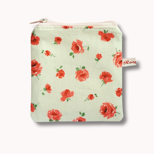 Liberty Fabric Mini Floral Rose Knitting Case for Portable Projects