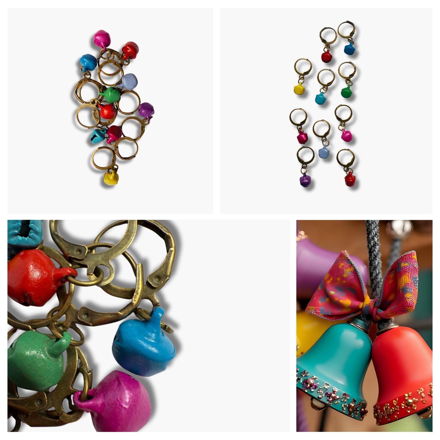 Knitting Stitch Markers - Jingle Bells