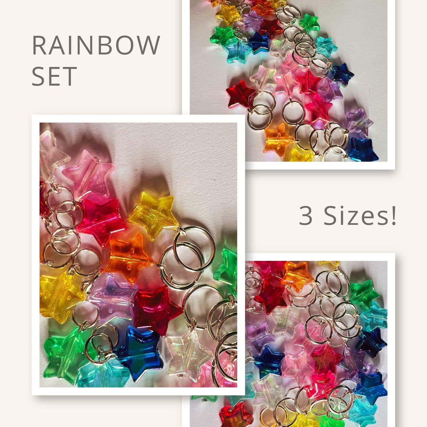 Star Stitch Markers for Knitting -Disco Star