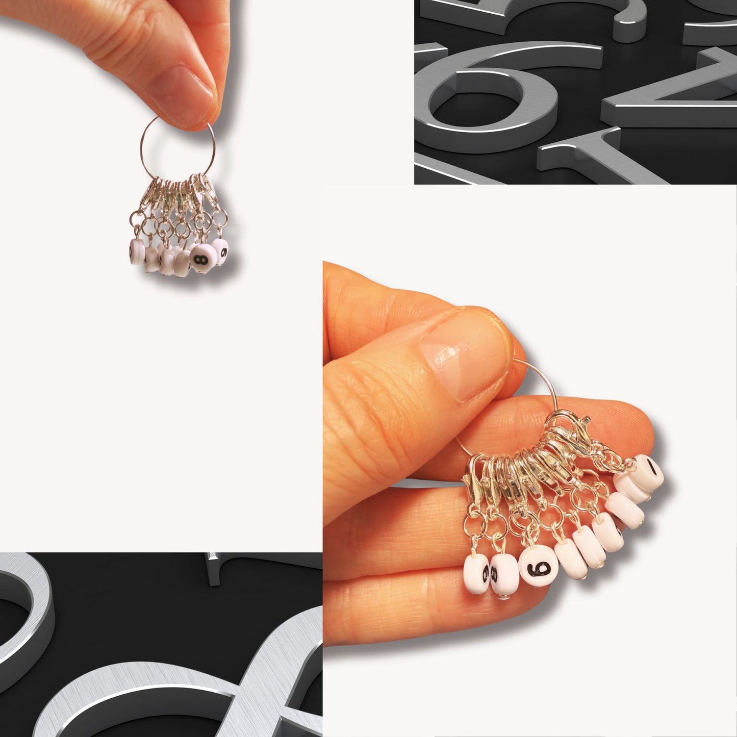 Crochet Number Stitch Markers - Numbers Set