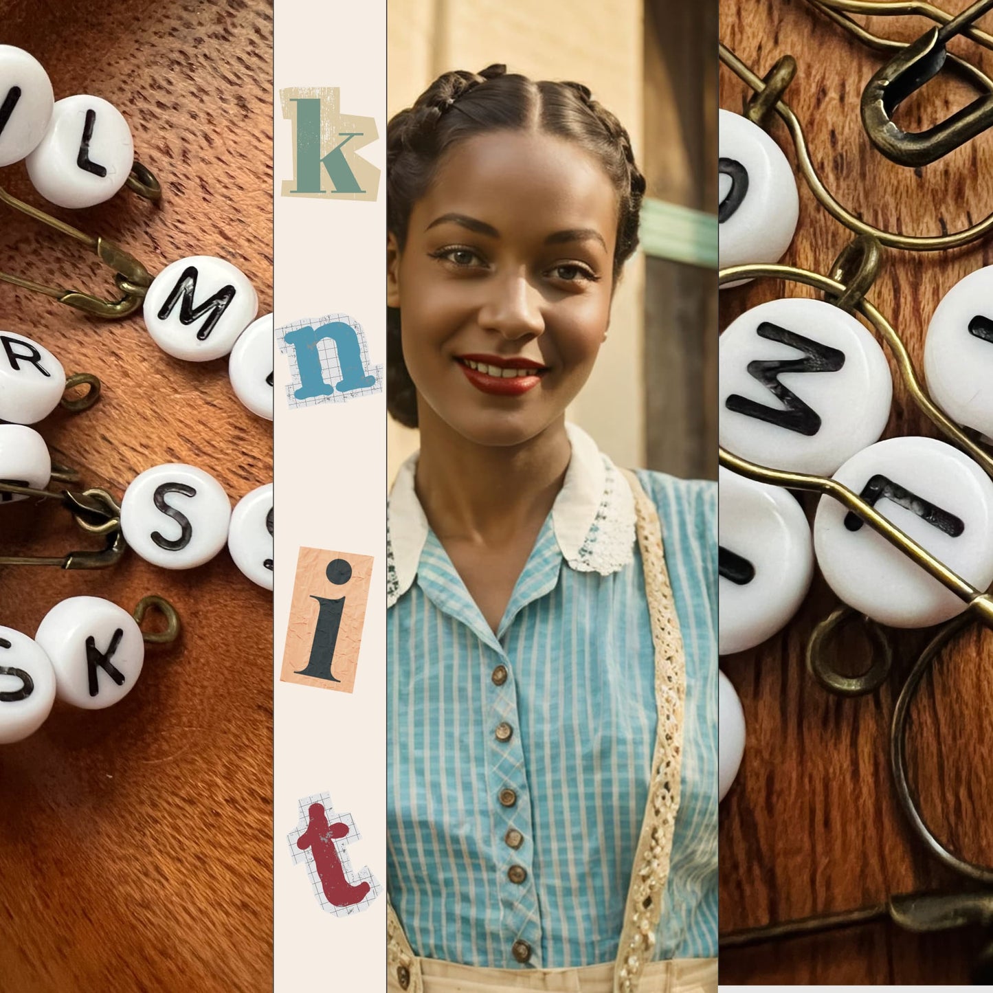 Knitting Stitch Markers - Words, Alphabet Letters