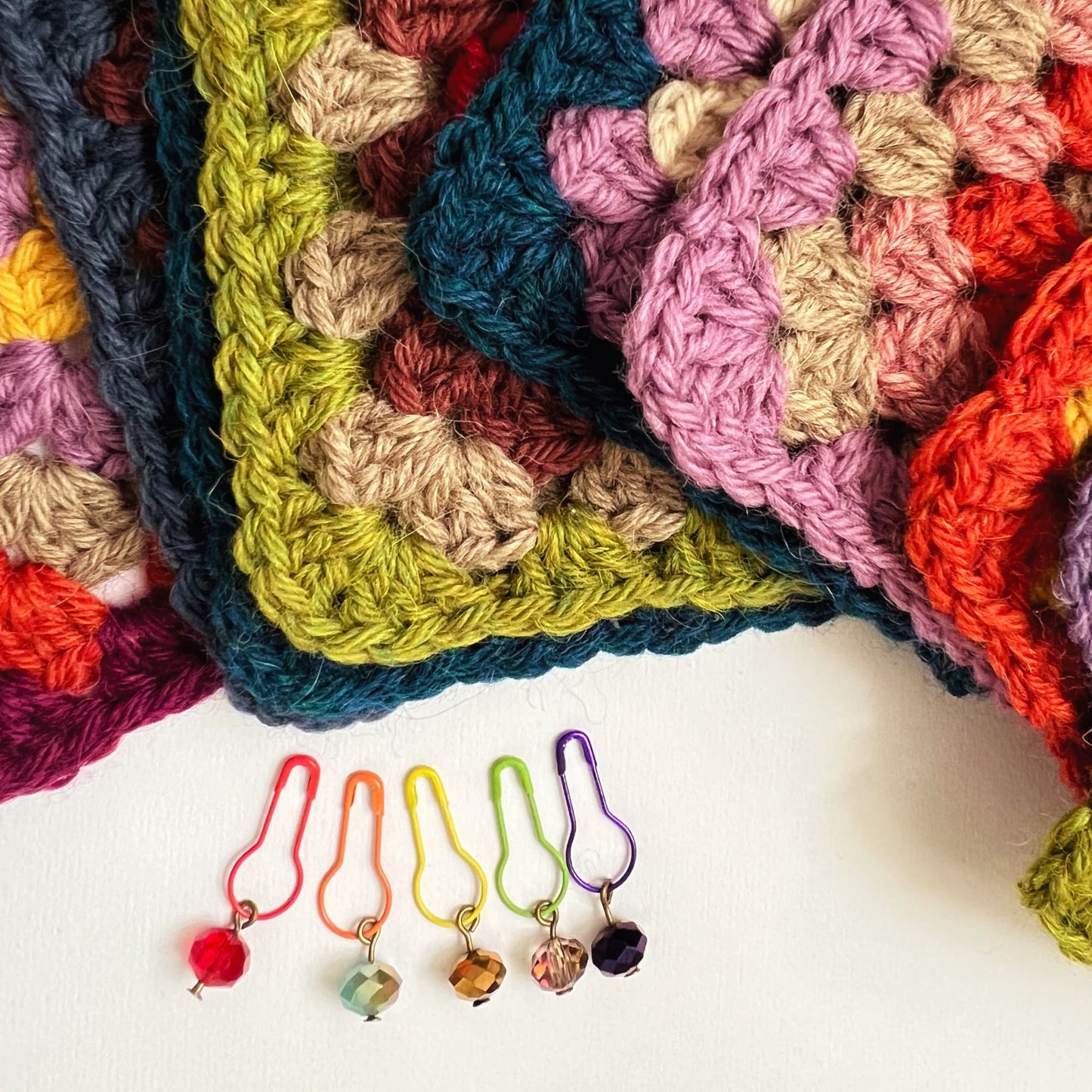 Crochet and Knitting Stitch Markers - Autumn Light