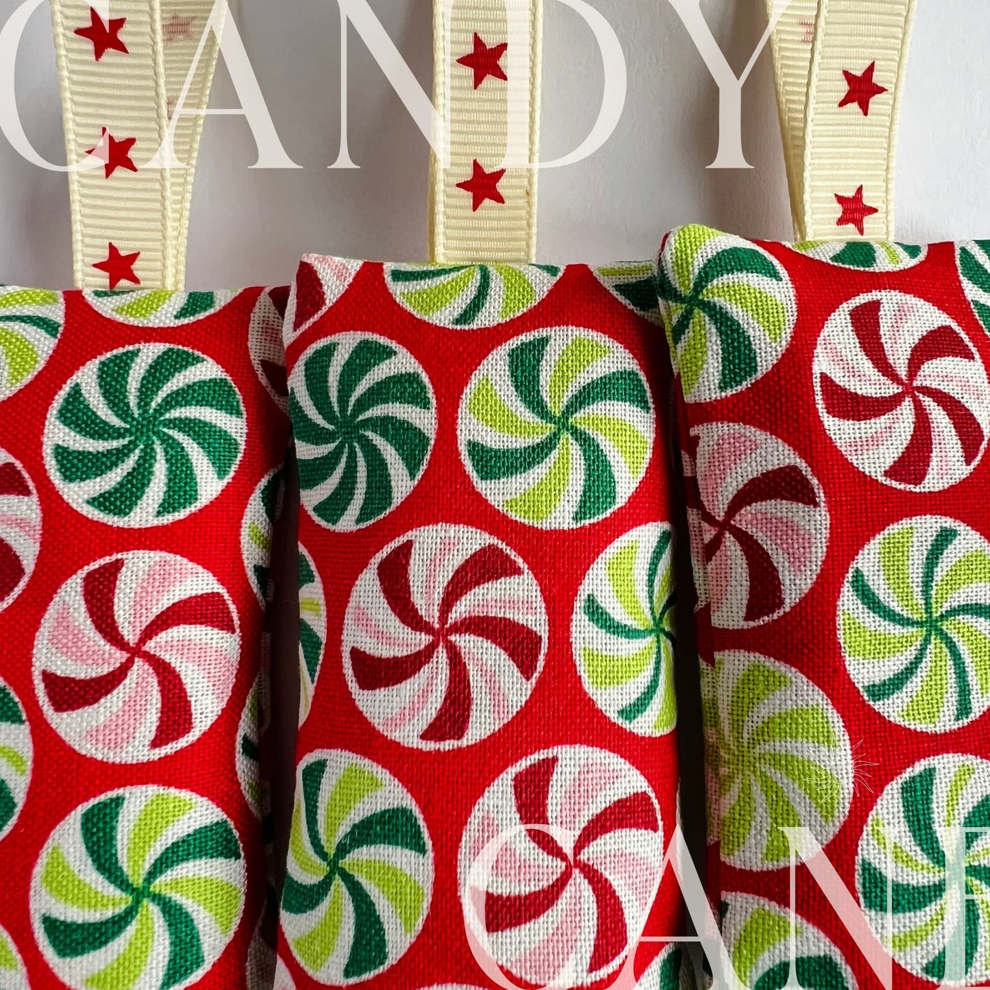 Christmas Scent sachets , lavender bags -  Candy Cane