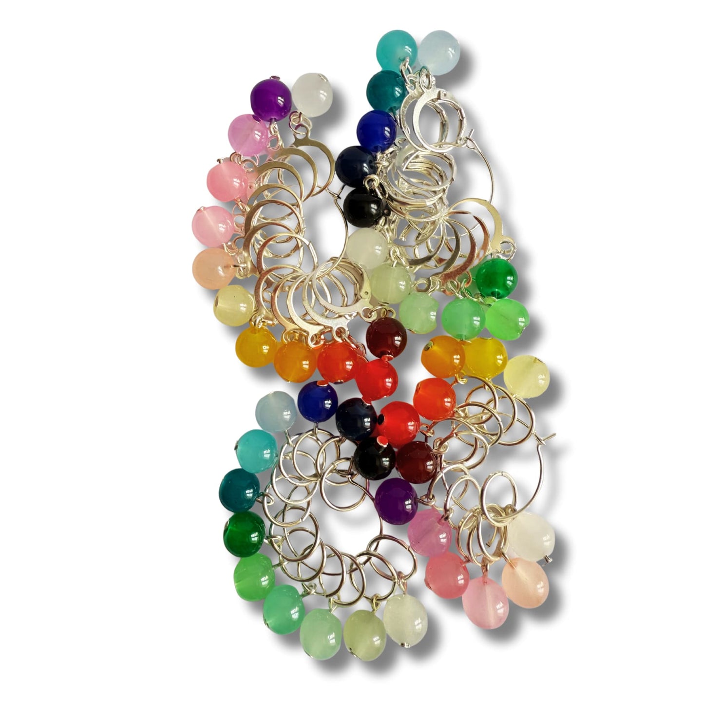 Gradient rainbow Stitch Marker Set for Knitting or Crochet - Jelly Pops