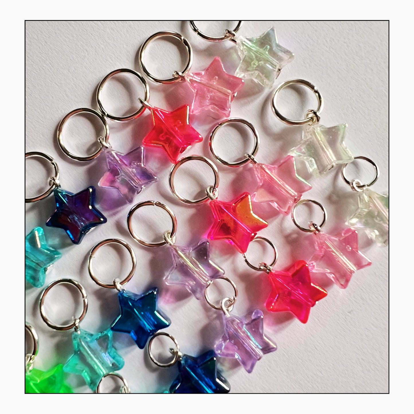 Star Stitch Markers for Knitting -Disco Star