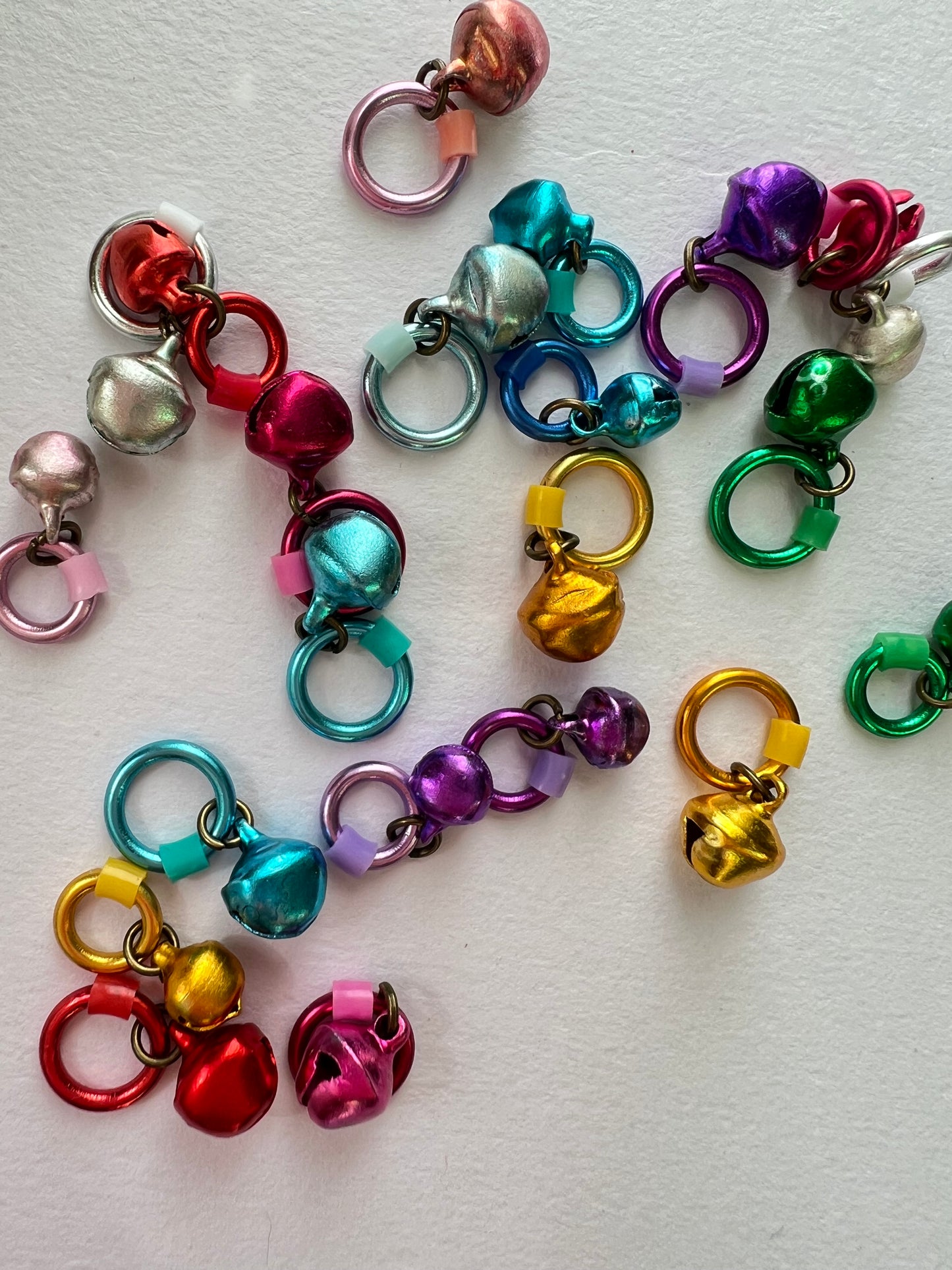 Jingle All The Way with Festive Christmas Knitting Stitch Markers in Bright Holiday Colors