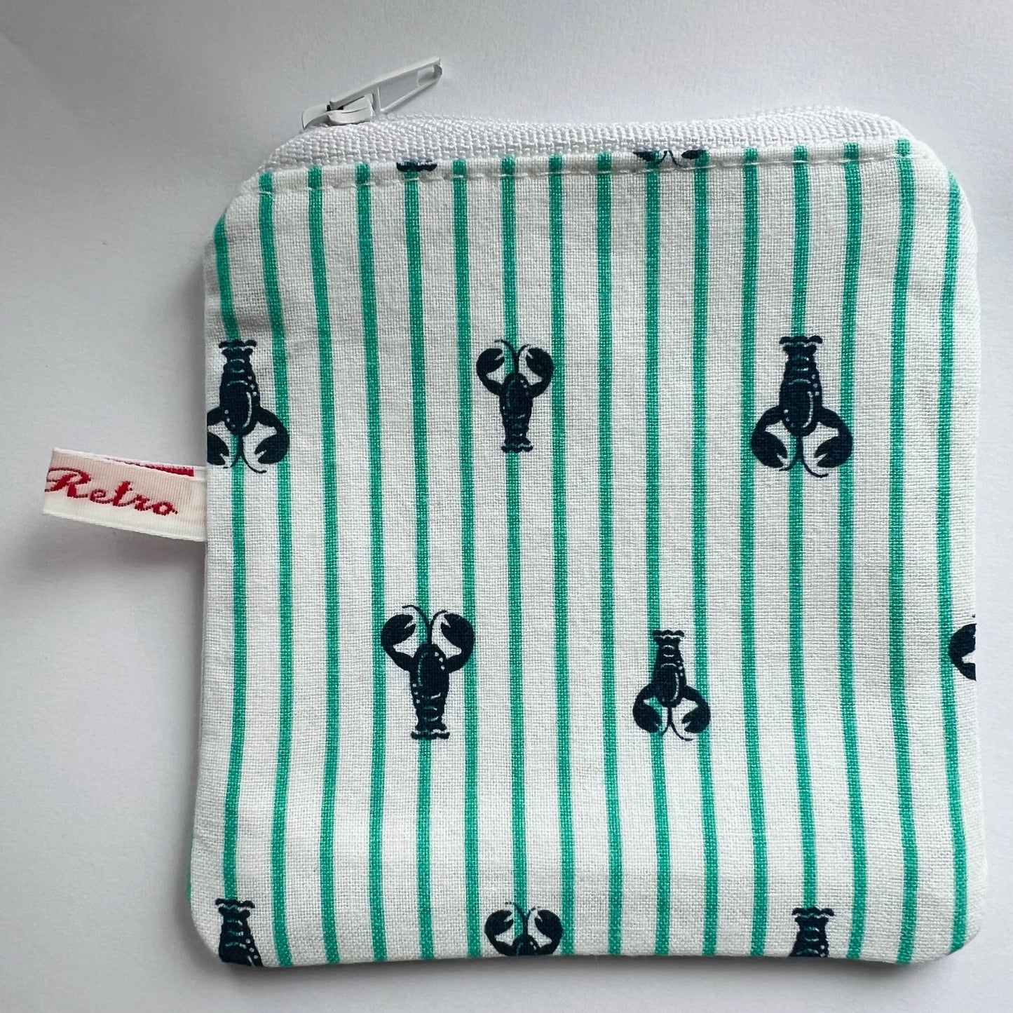 Striped Travel Purse for Stitch Markers - Seaside