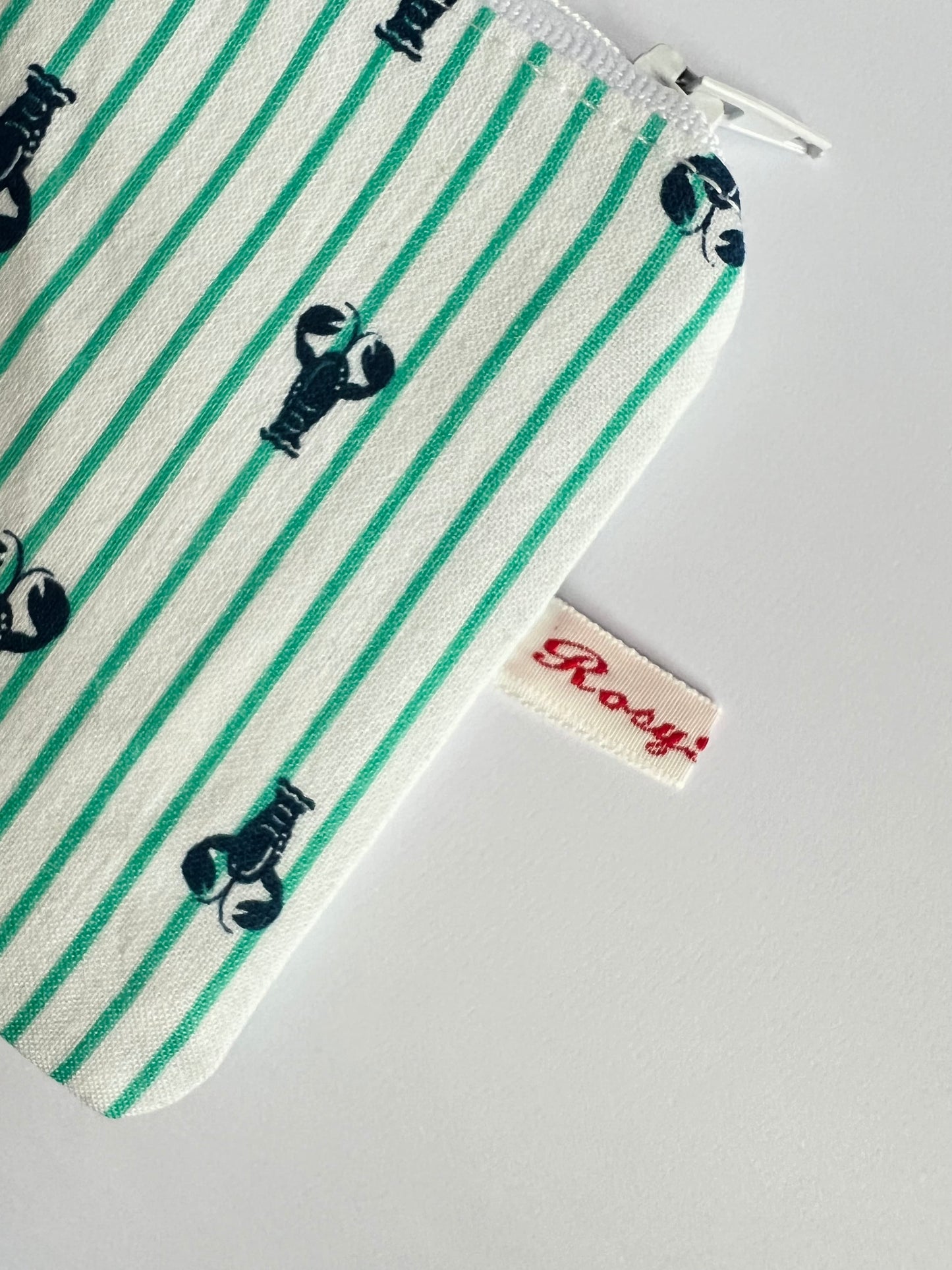 Striped Travel Purse for Stitch Markers - Seaside