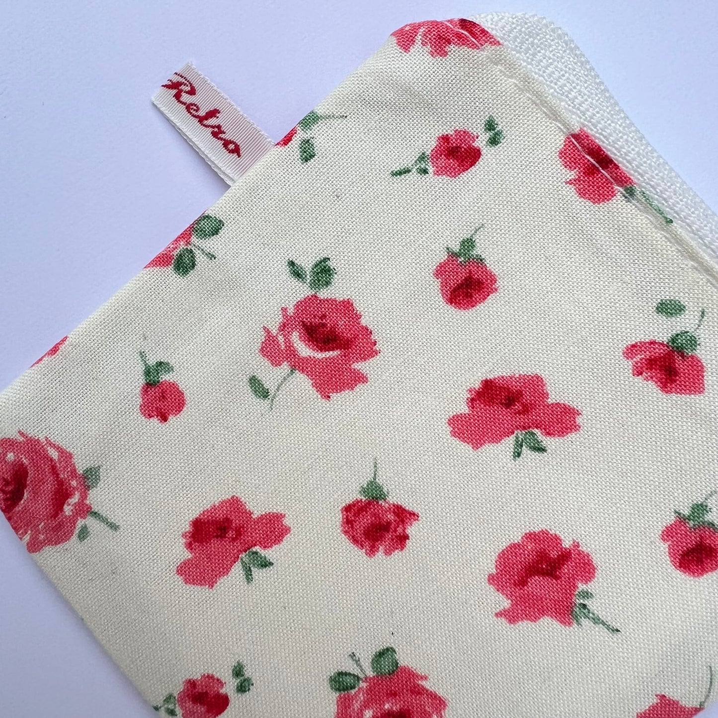 Liberty Fabric Mini Floral Rose Knitting Case for Portable Projects