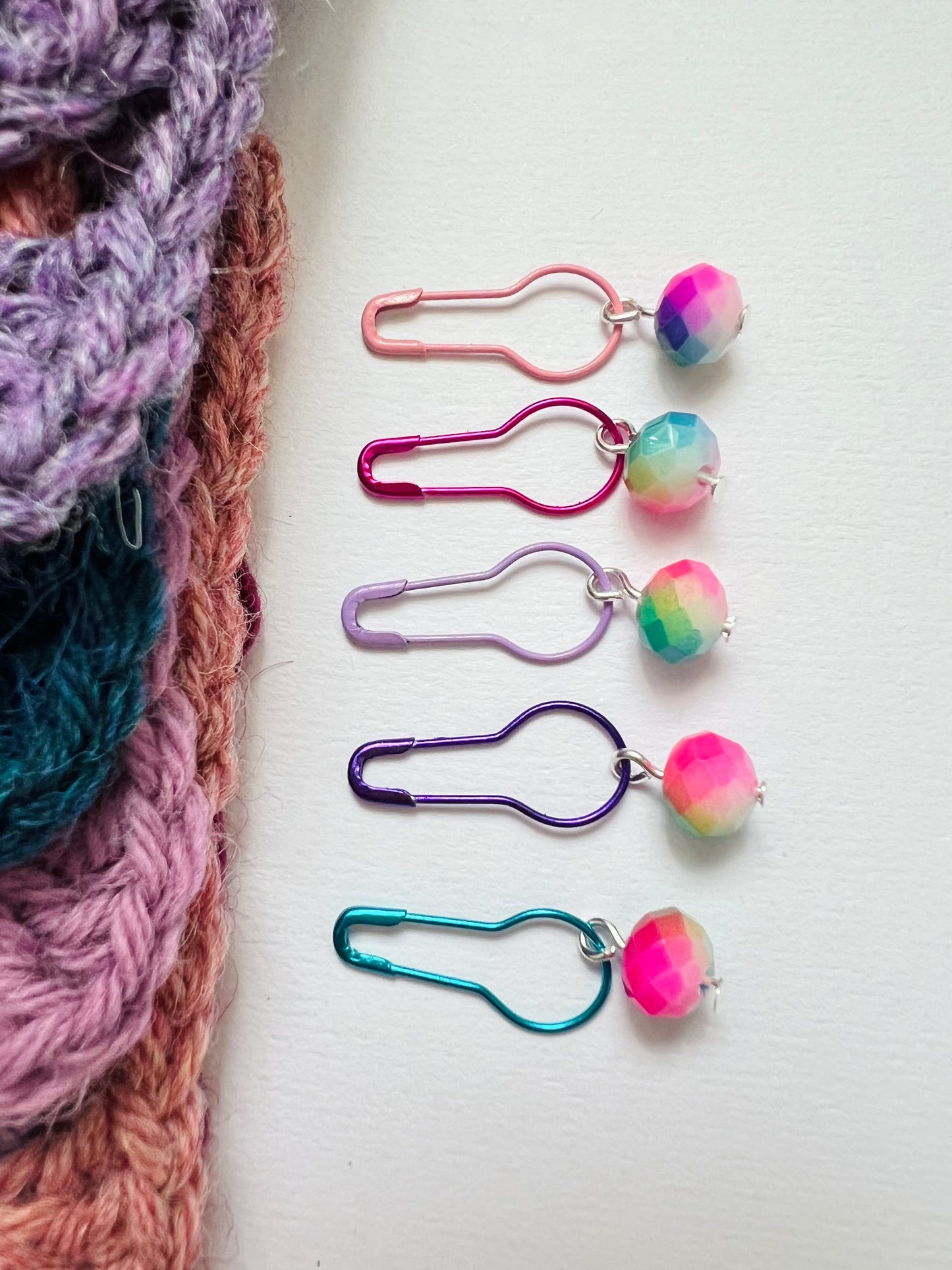 Crochet and Knitting Stitch Markers  - Sugar Frosting