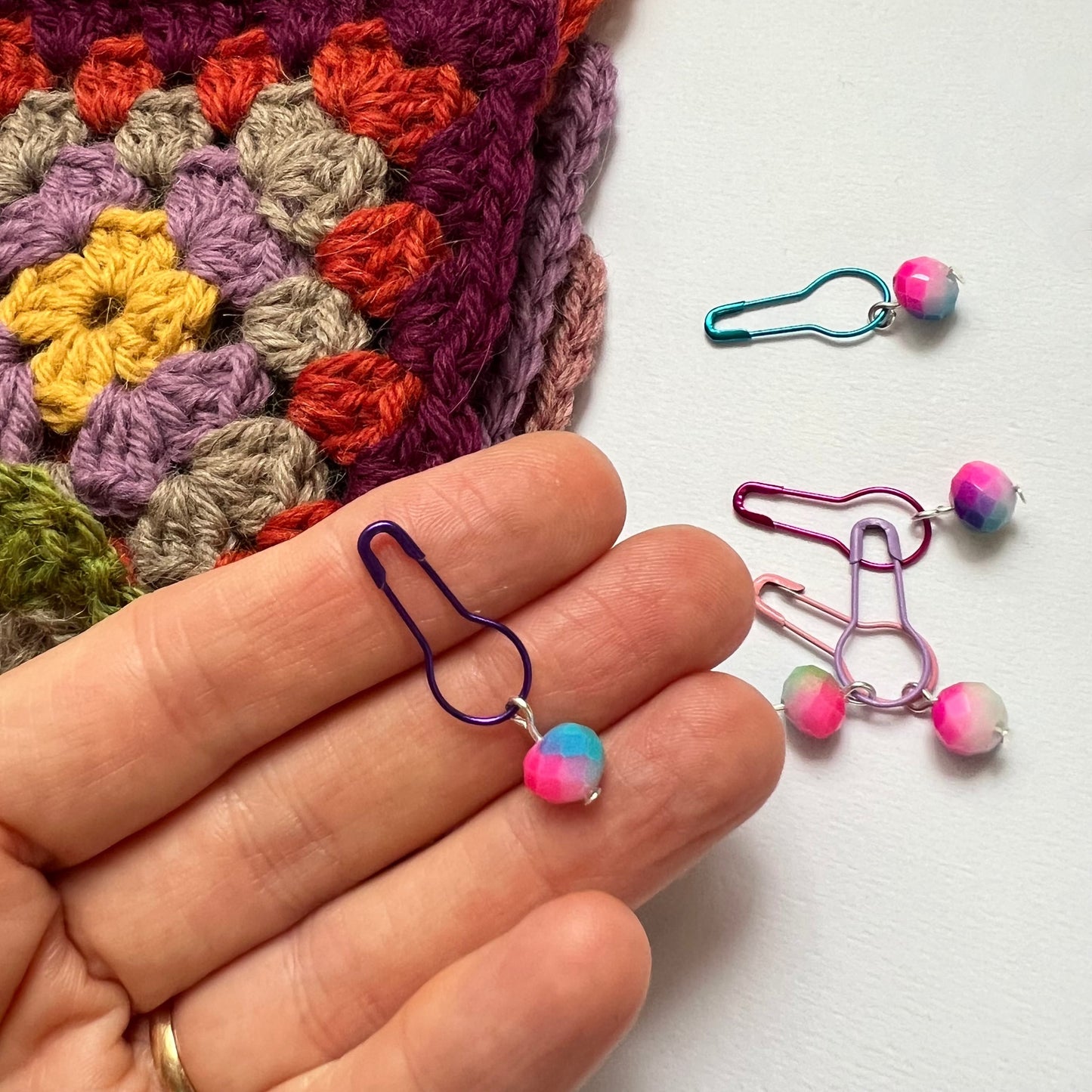 Crochet and Knitting Stitch Markers  - Sugar Frosting