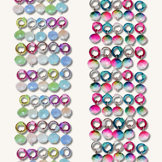 Stitch Markers for Snag Free Knitting, Pastel & Neon  - Iced Macarons or Frosted Sprinkles