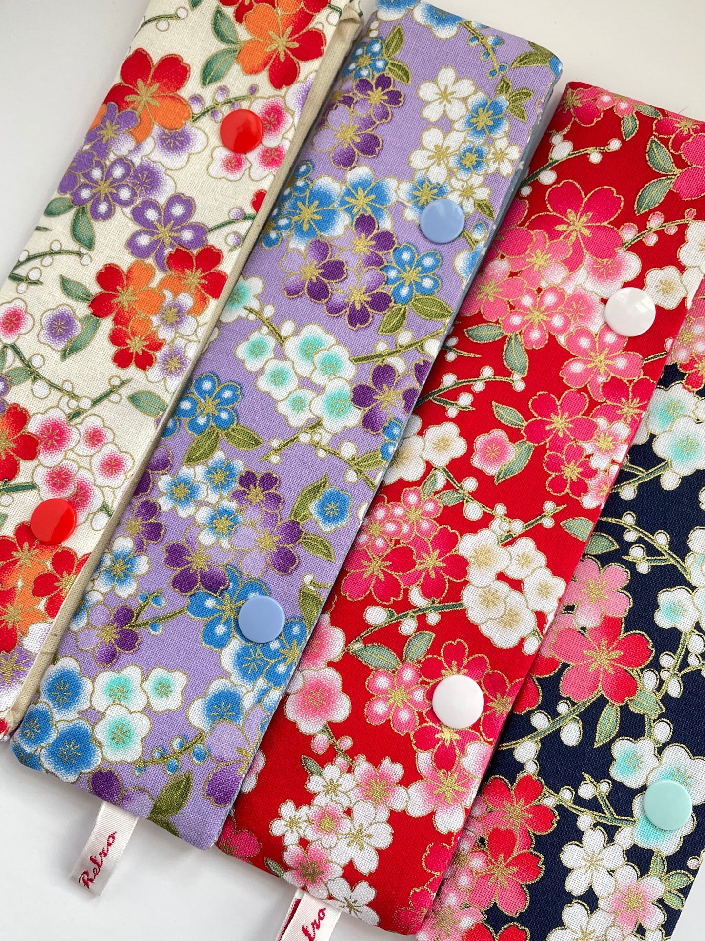 Floral Sock Knitting Needle Storage Case with Snaps - Blossom