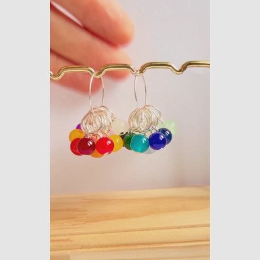 Rainbow Stitch Marker Set for Knitting or Crochet - Jelly Pops