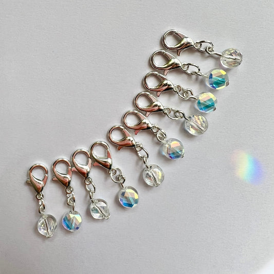 Crochet Stitch Markers - Crystal tears