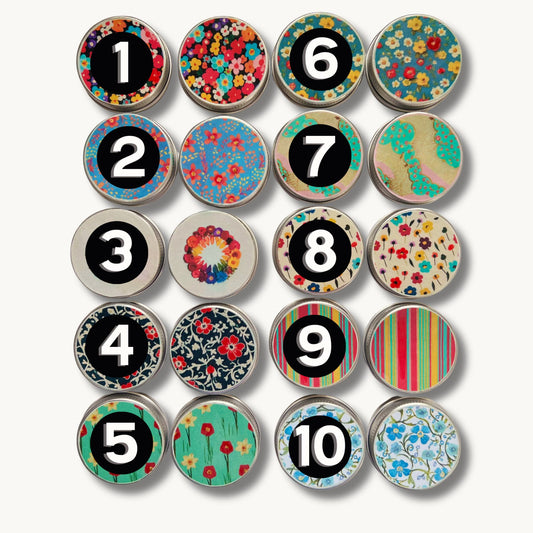 Knitting Stitch Marker Tin Set 40 Markers and tin - Spring Collection