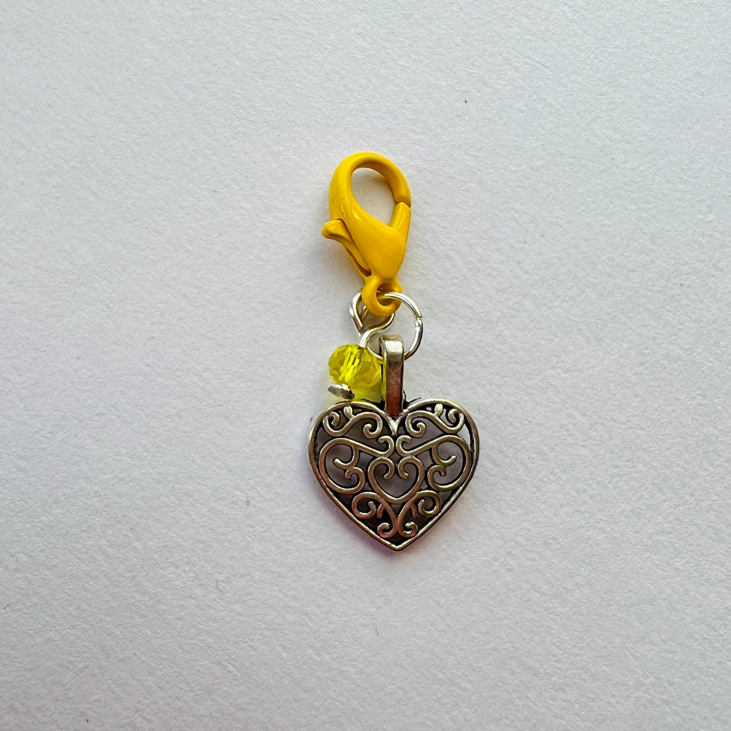 Rainbow Heart Stitch Markers/ Progress Keepers- Track Your Knitting & Crochet Progress