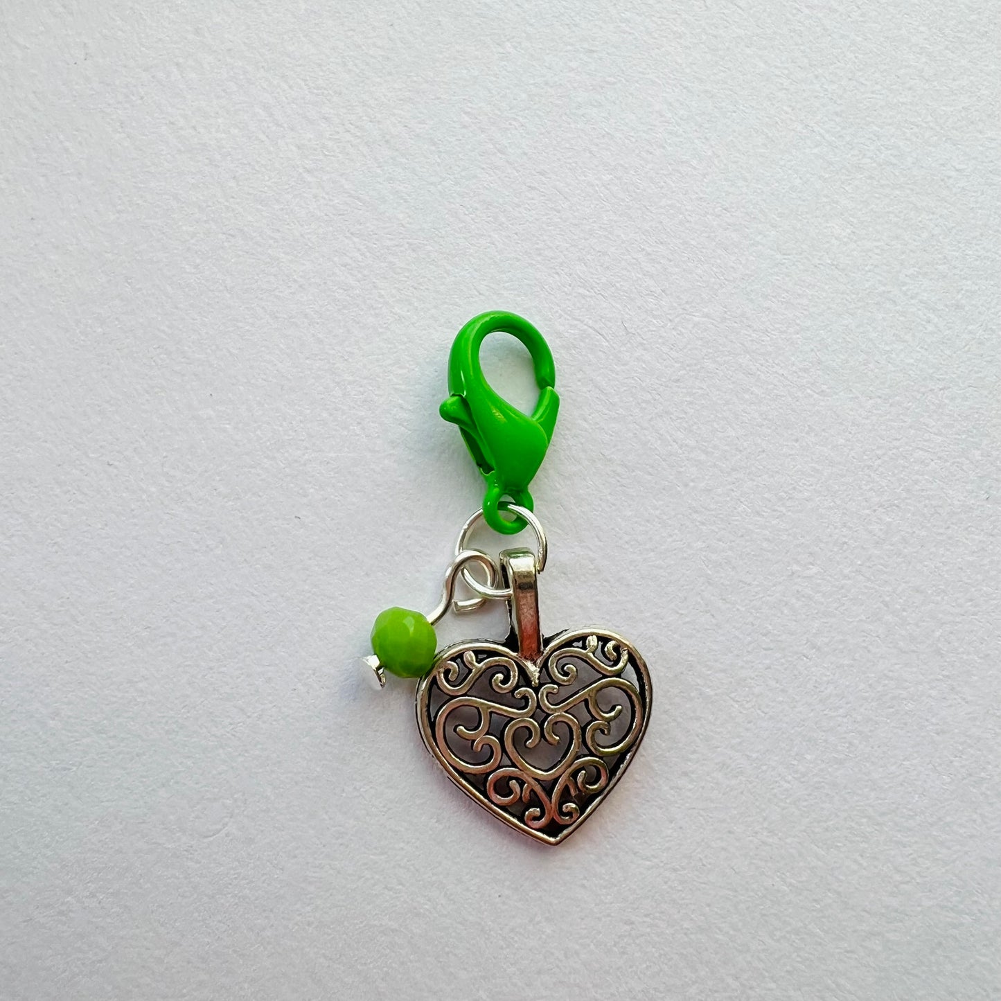 Rainbow Heart Stitch Markers/ Progress Keepers- Track Your Knitting & Crochet Progress