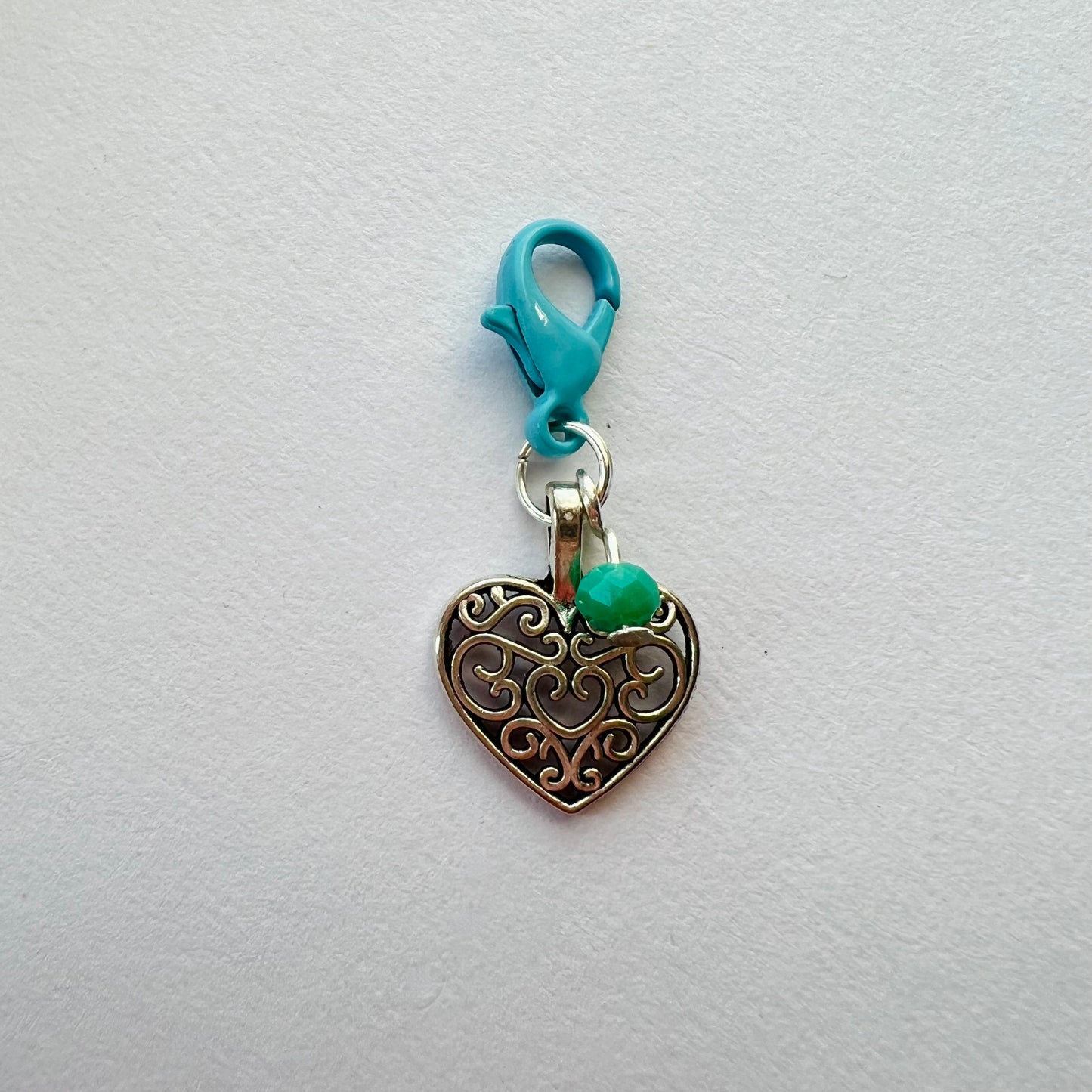 Rainbow Heart Stitch Markers/ Progress Keepers- Track Your Knitting & Crochet Progress