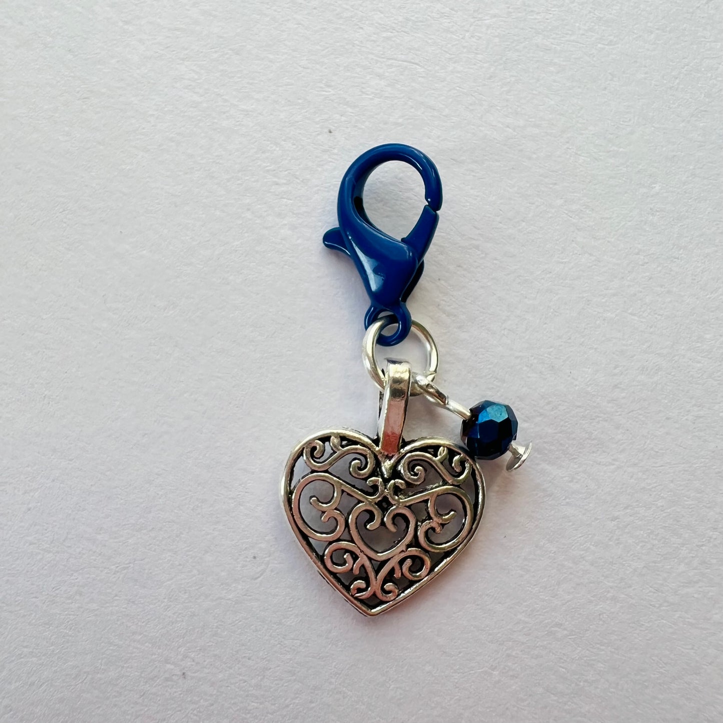 Rainbow Heart Stitch Markers/ Progress Keepers- Track Your Knitting & Crochet Progress