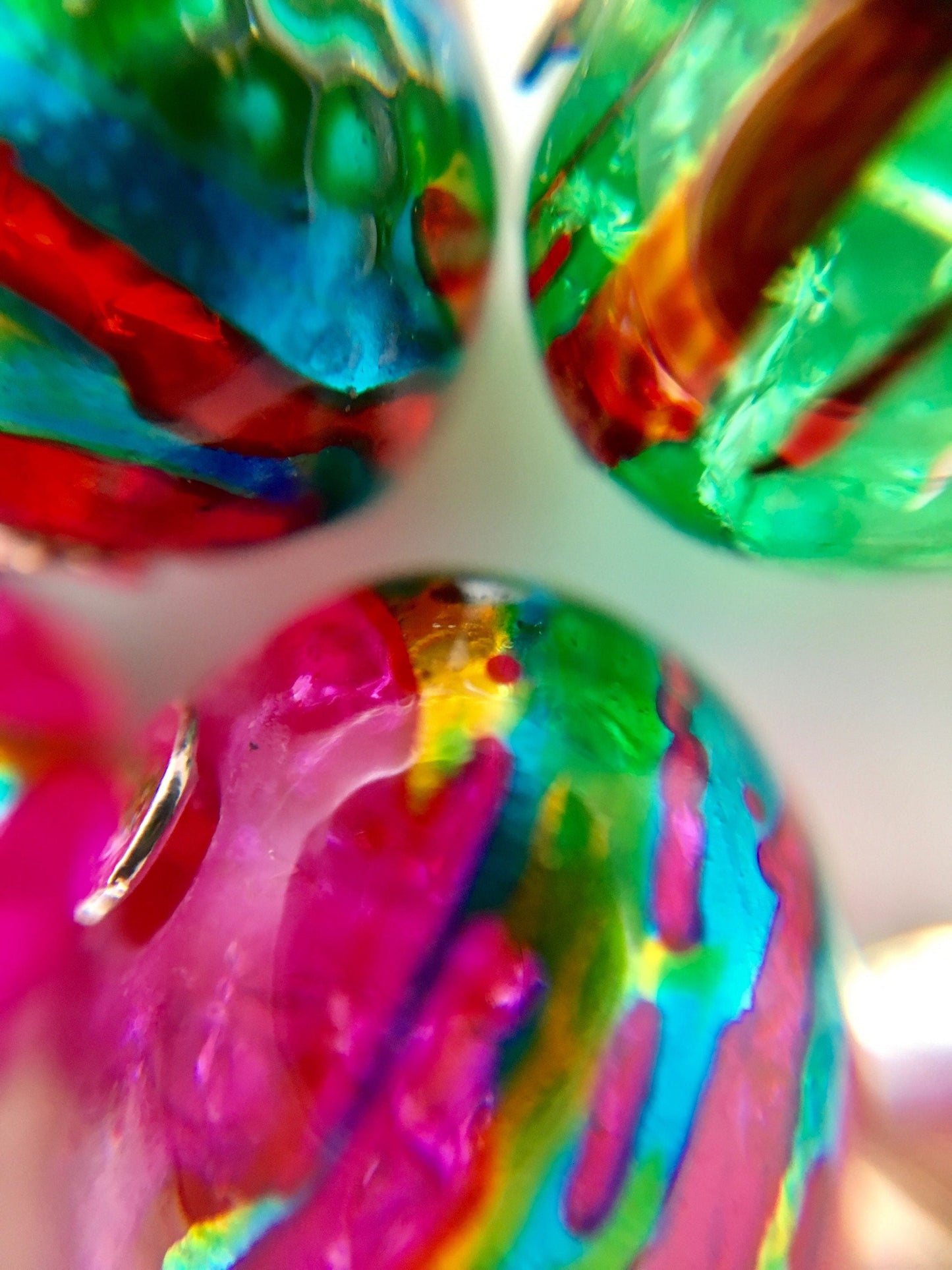 Rainbow Knitting Stitch Markers, Glass - Bombay Summer