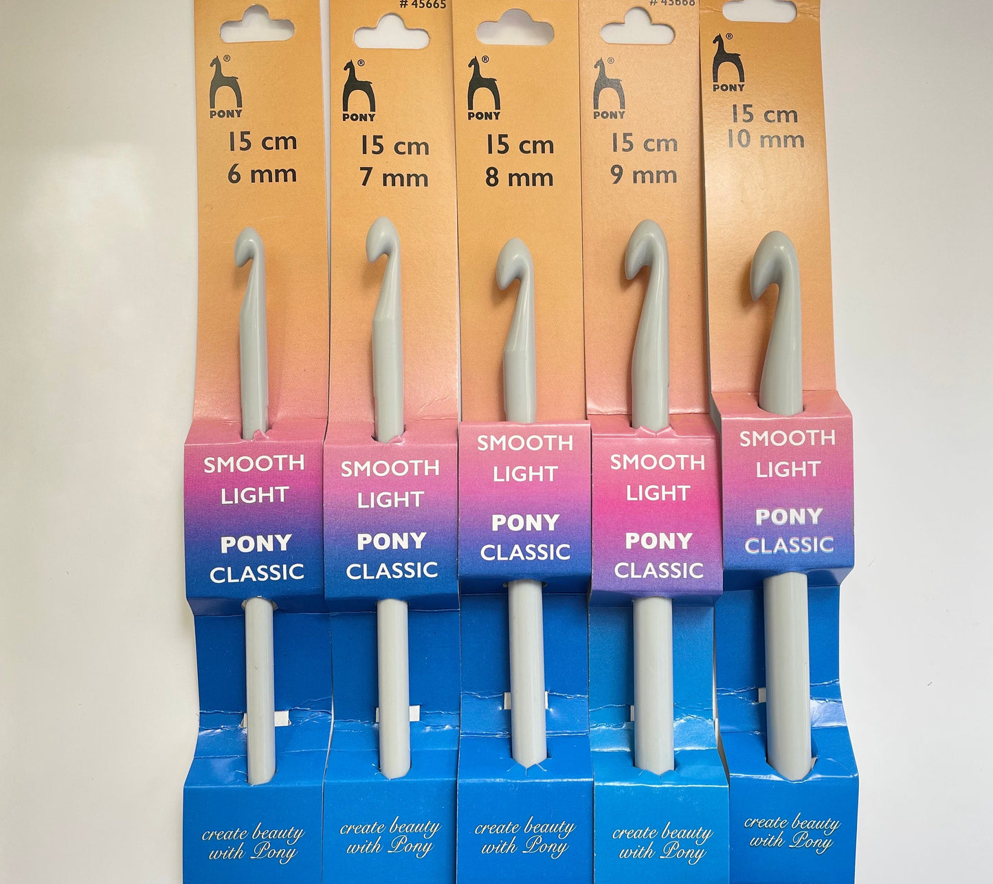 Crochet Hooks, Assorted Sizes 6mm-10mm - Pony Brand