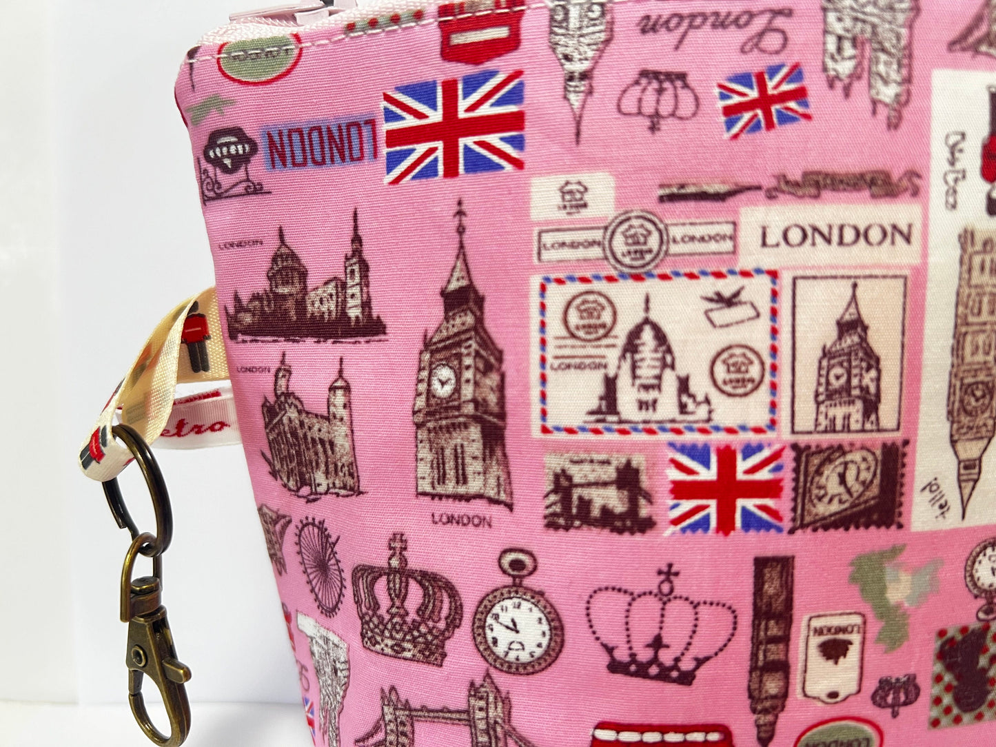 London Themed Notions Bags for Knitters, Sewers, Crocheters - Tools & Accessories Pouch