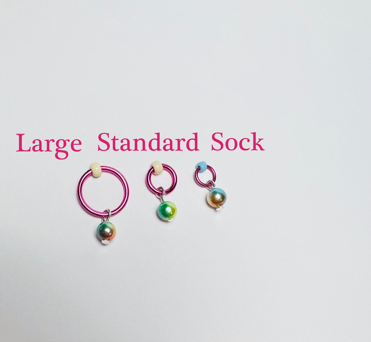 Knitting Stitch Markers in Rainbow Pastels, Snag Free - Unicorn Tears