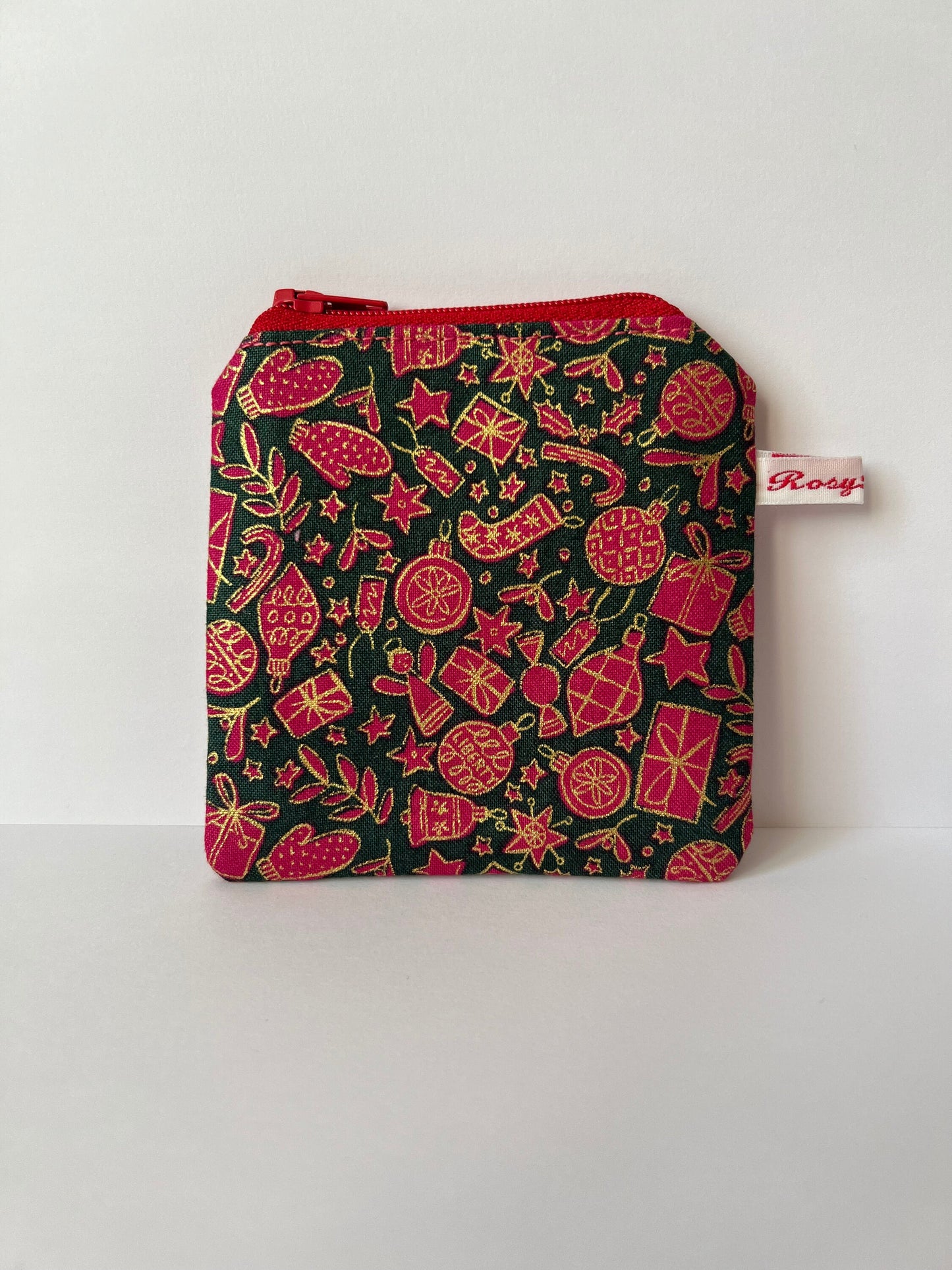 Limited Edition Liberty of London Christmas Fabric Mini Pouch for Knitters' Stitch Markers