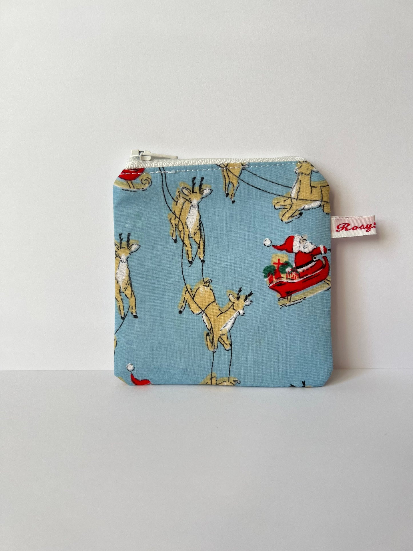 Santa Claus Knitting Case - Festive Christmas Print Portable Storage