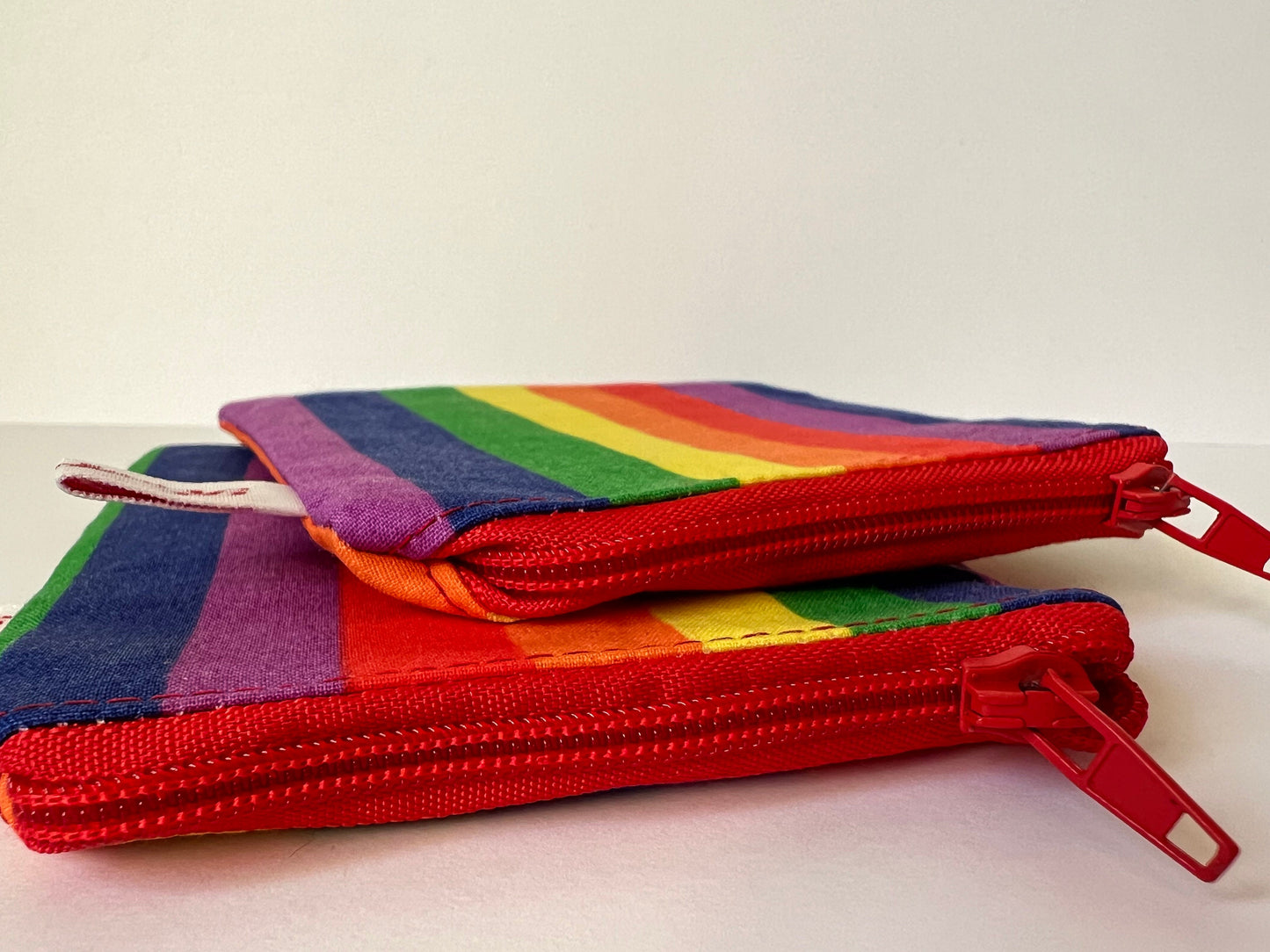 LGBTQ+ Ally Mini Stitch Marker Case - Handmade with Rainbow Pride Fabric