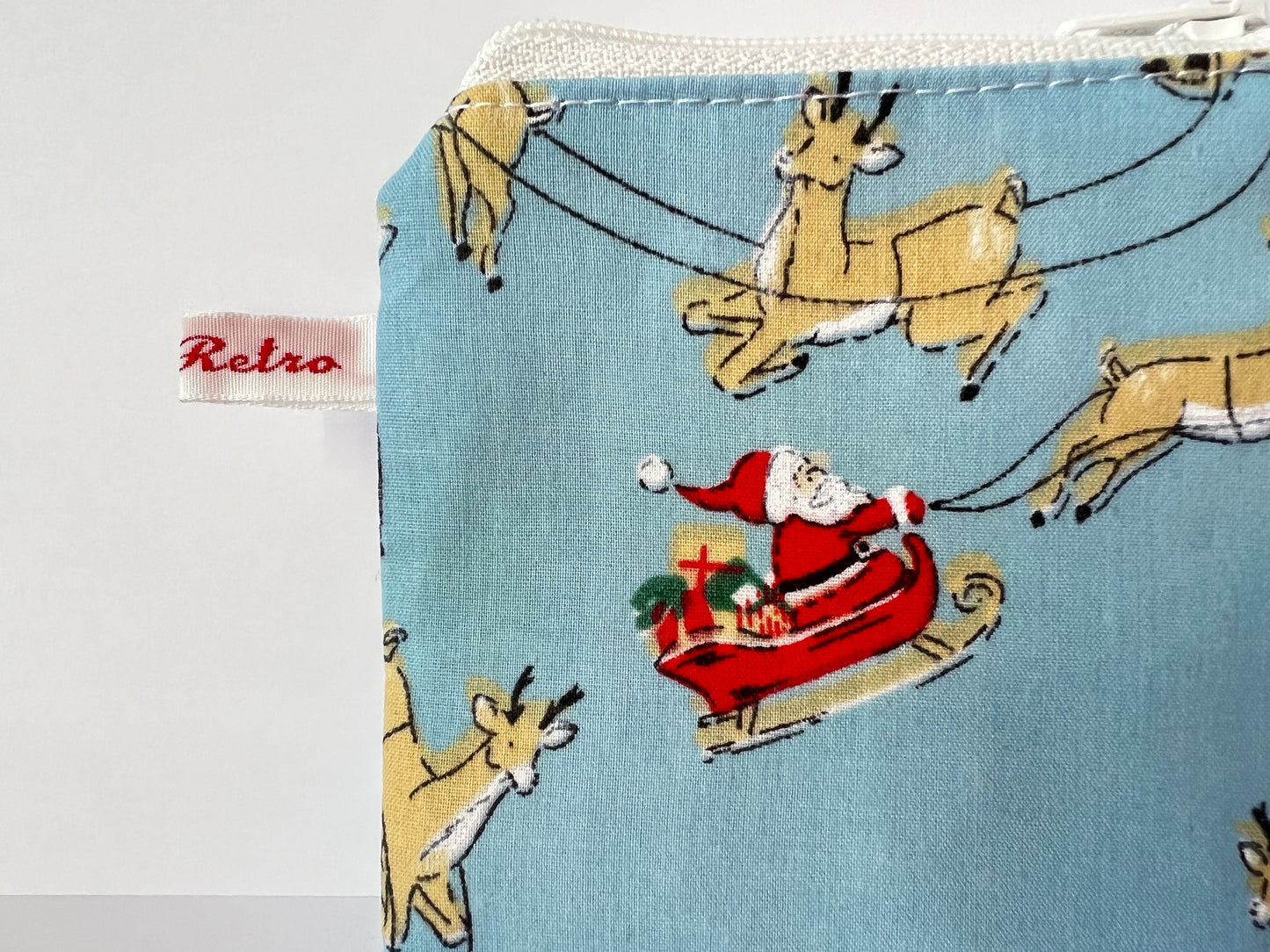 Santa Claus Knitting Case - Festive Christmas Print Portable Storage