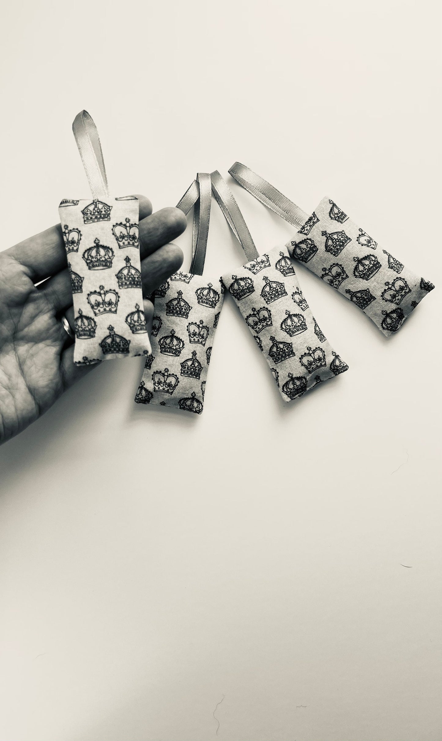 lavender scent sachets with hanging loops - Vintage Crown