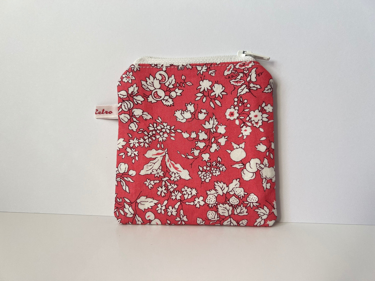 Liberty of London fabric purse -Fruit Silhouette