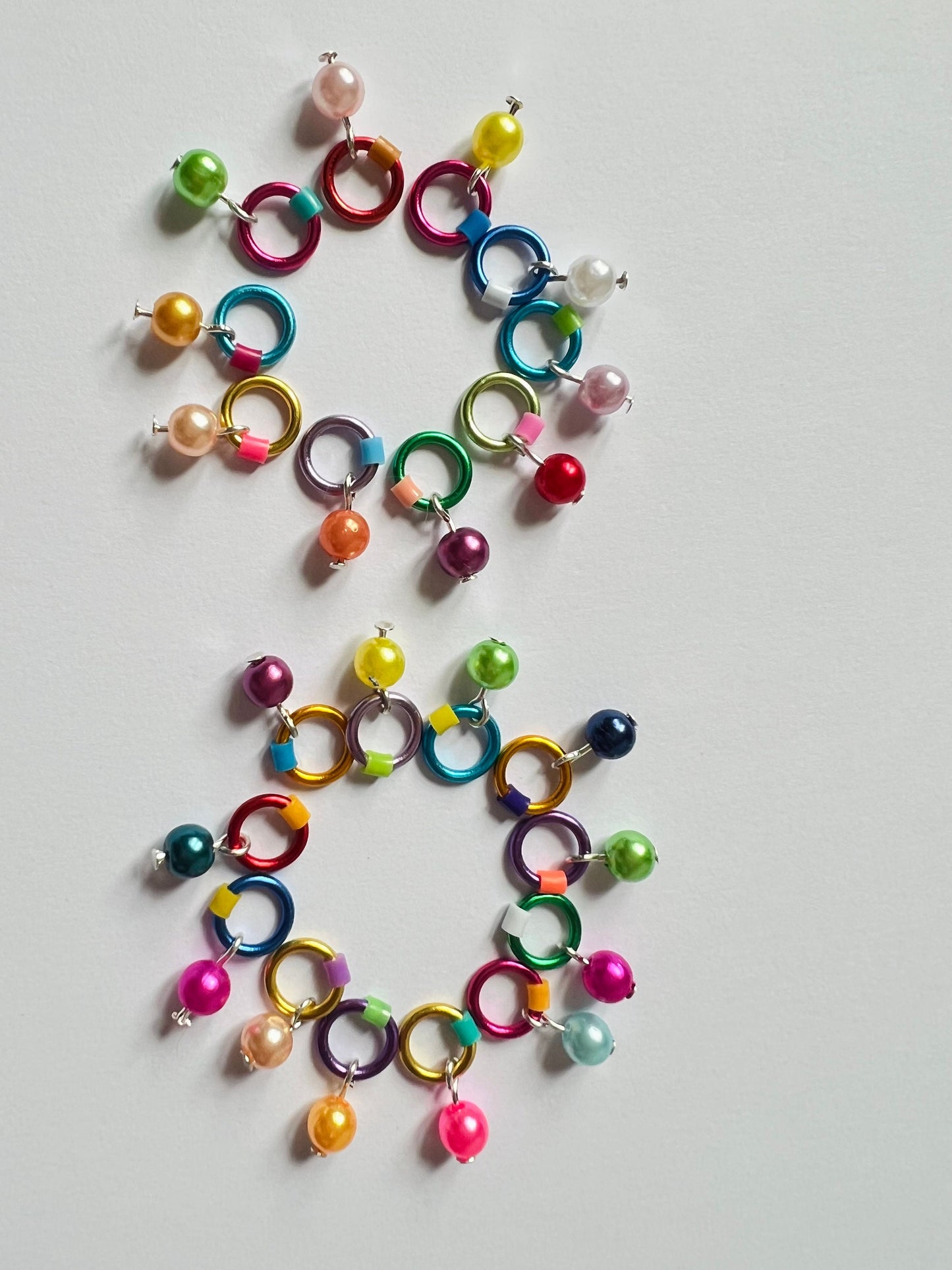 Rainbow stitch markers by RosyRetro - Circus pops