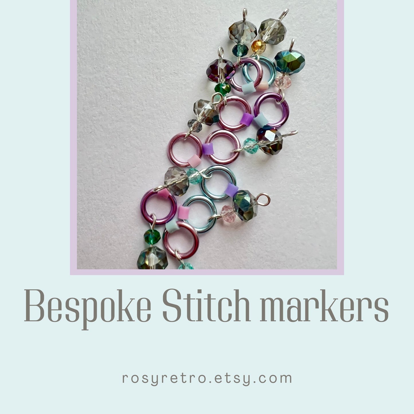 Pastel French Inspired Knitting Stitch Markers | Marie Antoinette Inspired