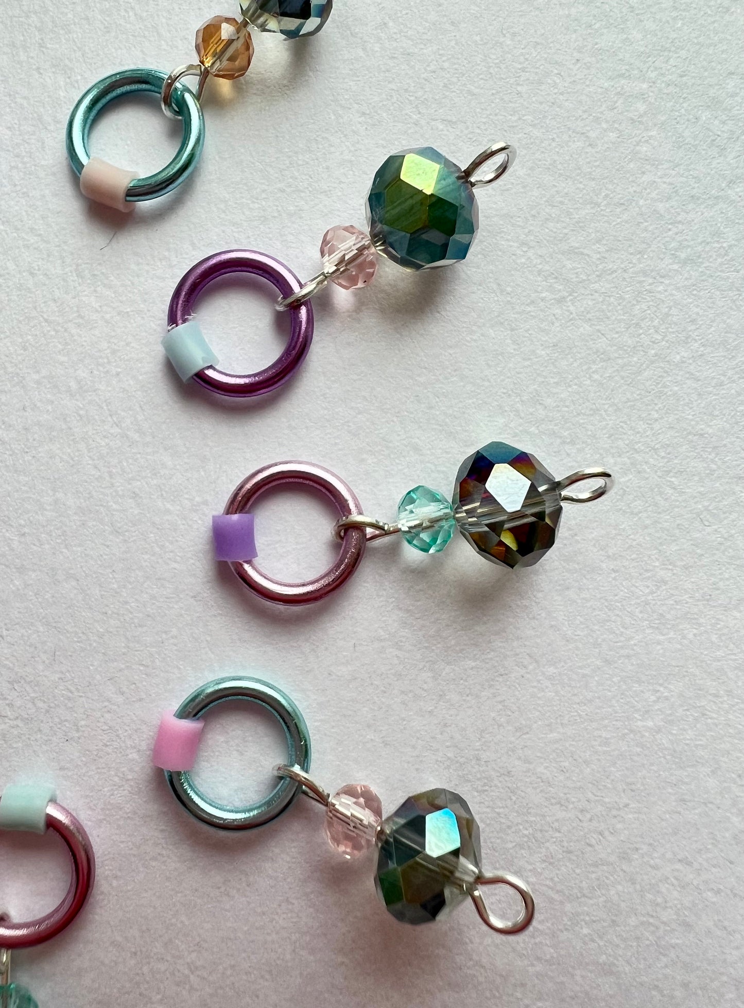 Pastel French Inspired Knitting Stitch Markers | Marie Antoinette Inspired