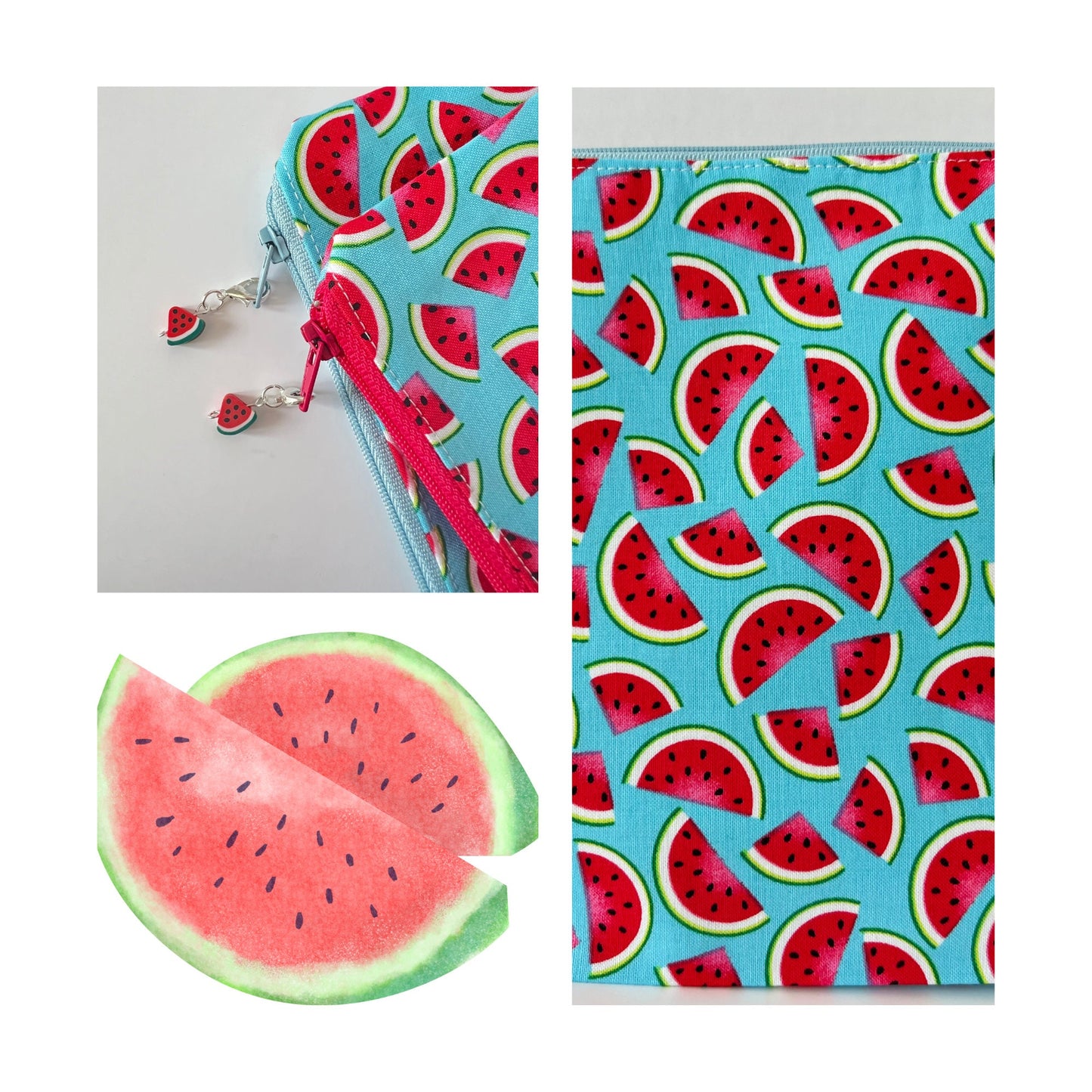 Watermelon Knitting Project Bags - 3 Sizes - Watermelon Sugar